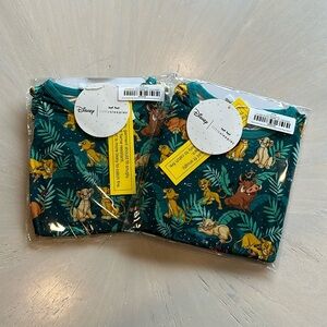 Little Sleepies Lion King 2 piece set size 4T short sleeve Simba’s sky